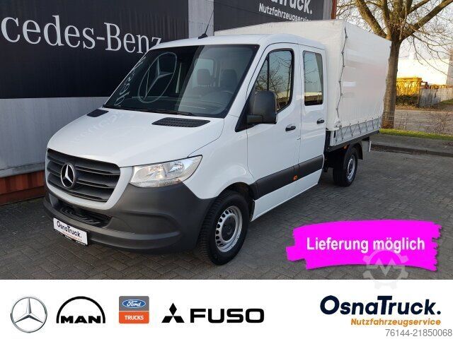 Curtain sider van MERCEDES-BENZ Sprinter 314 CDI DOKA Pritsche/Plane Klima,Tempo