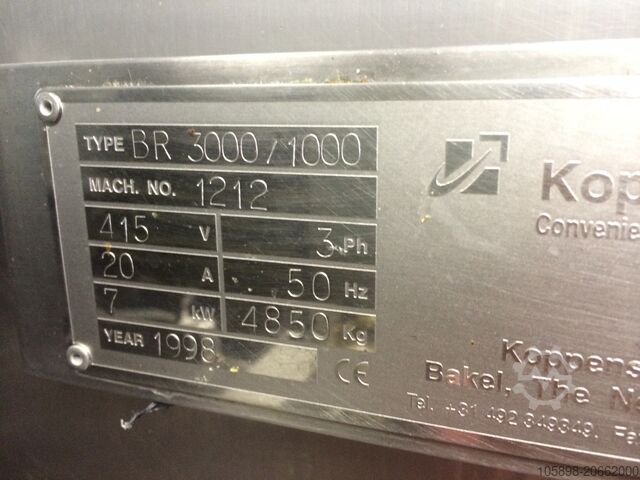 Inline fryer 1m wide GEA EasyFryer BRN3000/1000