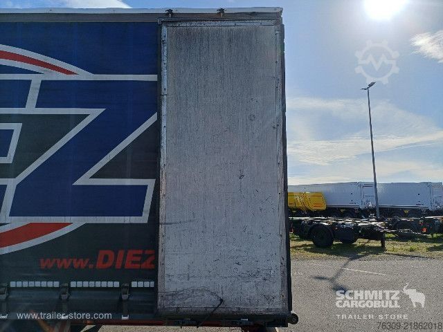 Open semitrailer with tarp Berger Curtainsider Mega
