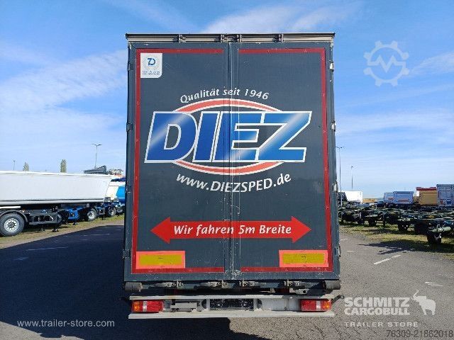 Open semitrailer with tarp Berger Curtainsider Mega