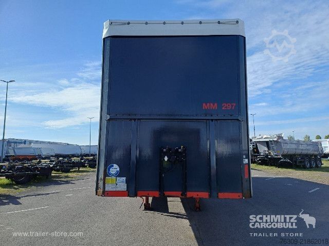 Open semitrailer with tarp Berger Curtainsider Mega