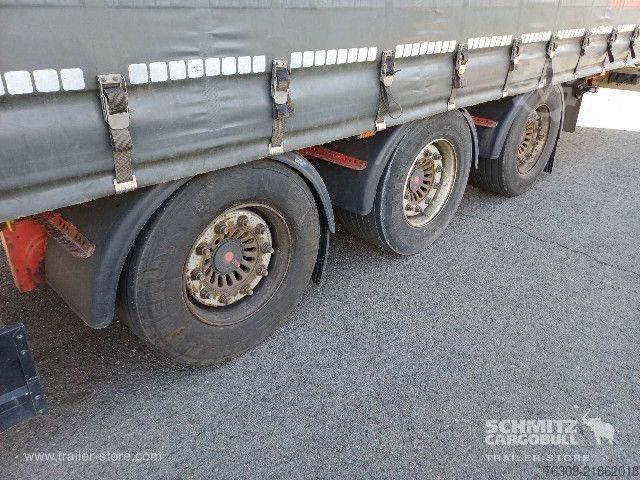 Open semitrailer with tarp Berger Curtainsider Mega