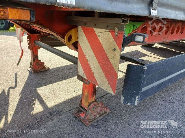 Open semitrailer with tarp Berger Curtainsider Mega