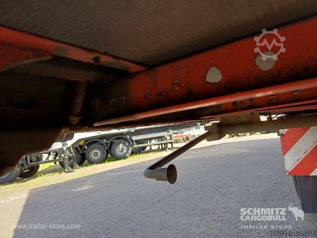 Open semitrailer with tarp Berger Curtainsider Mega