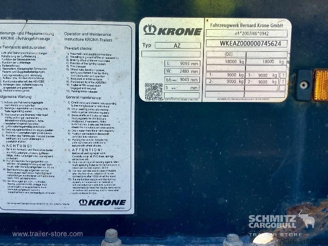 Swap chassis trailer Krone Anhänger Wechselfahrgestell Standard
