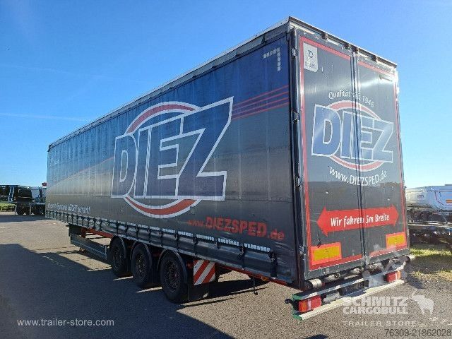 Open semitrailer with tarp Berger Curtainsider Mega
