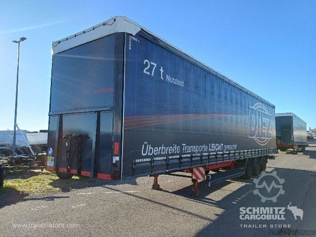 Open semitrailer with tarp Berger Curtainsider Mega