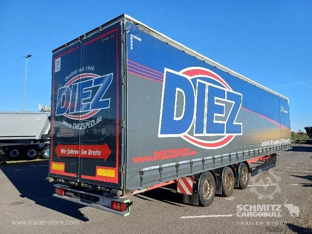 Open semitrailer with tarp Berger Curtainsider Mega