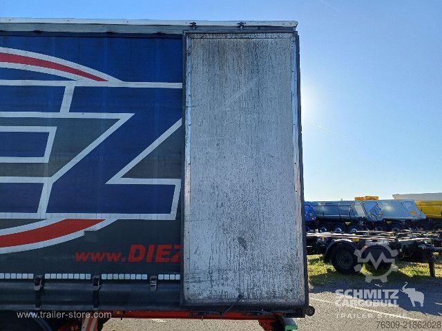 Open semitrailer with tarp Berger Curtainsider Mega