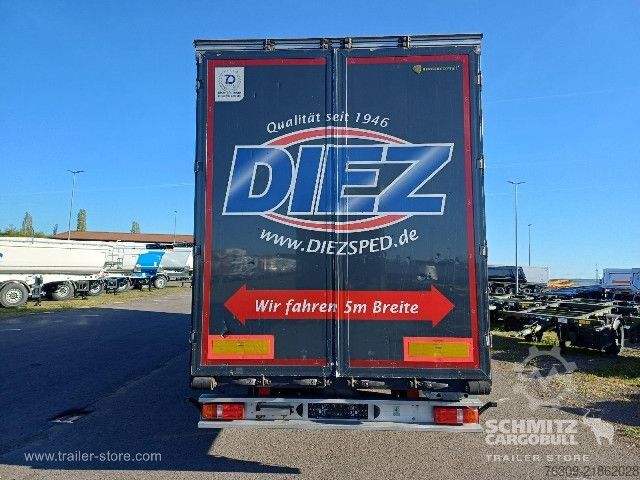 Open semitrailer with tarp Berger Curtainsider Mega