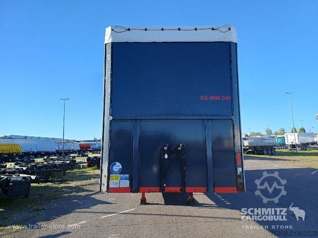 Open semitrailer with tarp Berger Curtainsider Mega