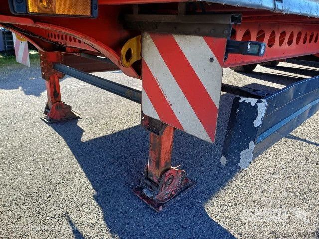 Open semitrailer with tarp Berger Curtainsider Mega