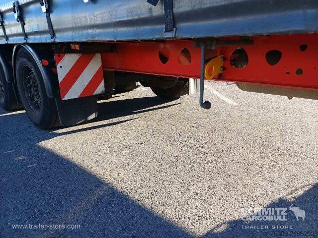 Open semitrailer with tarp Berger Curtainsider Mega