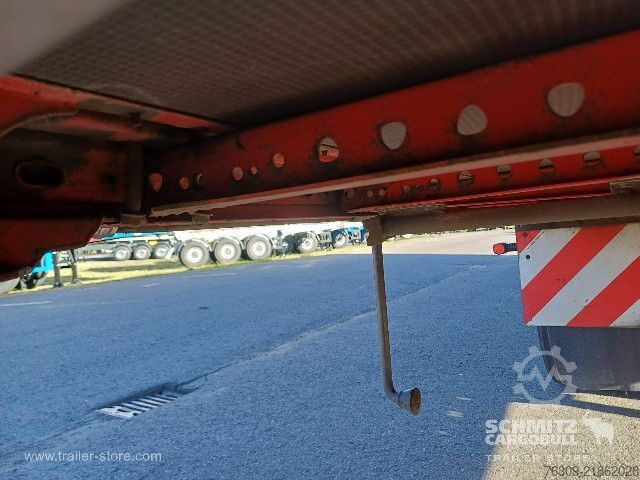 Open semitrailer with tarp Berger Curtainsider Mega
