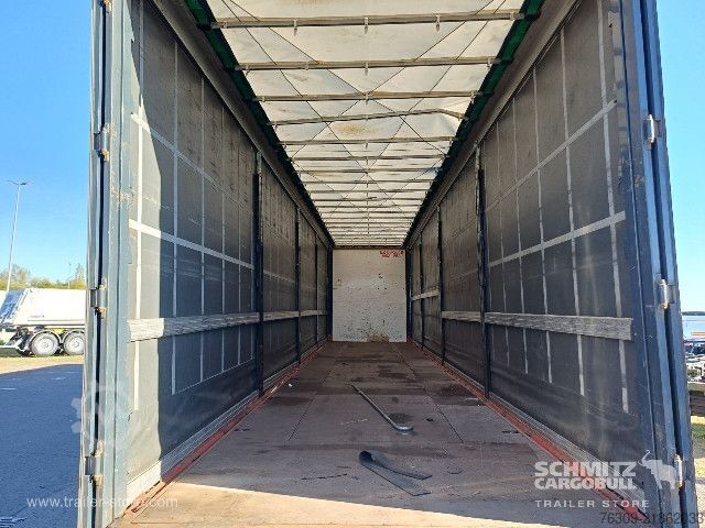 Open semitrailer with tarp Berger Curtainsider Mega