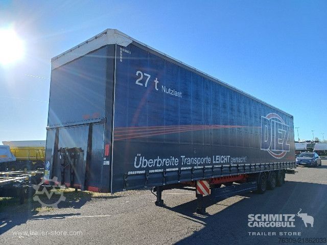 Open semitrailer with tarp Berger Curtainsider Mega