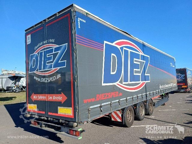 Open semitrailer with tarp Berger Curtainsider Mega