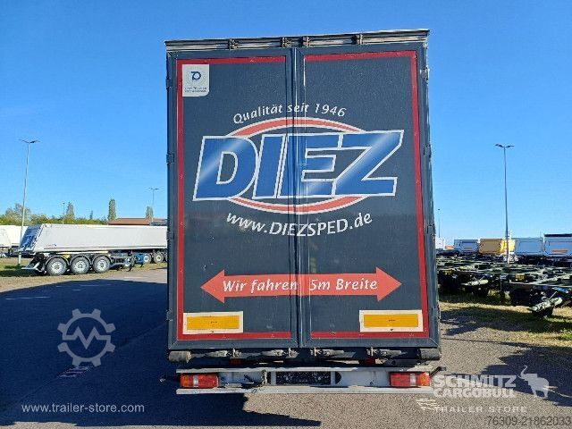 Open semitrailer with tarp Berger Curtainsider Mega
