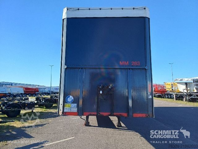 Open semitrailer with tarp Berger Curtainsider Mega