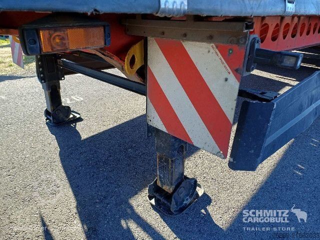 Open semitrailer with tarp Berger Curtainsider Mega