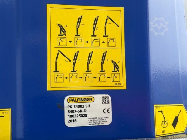 Flatbed truck MAN 26.480 TGS BLL 6x2 Palfinger PK 34.002 SH FlyJib