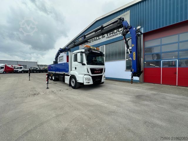 Truck mounted crane MAN 26.480 TGS BLL 6x2 Palfinger PK 34.002 SH FlyJib