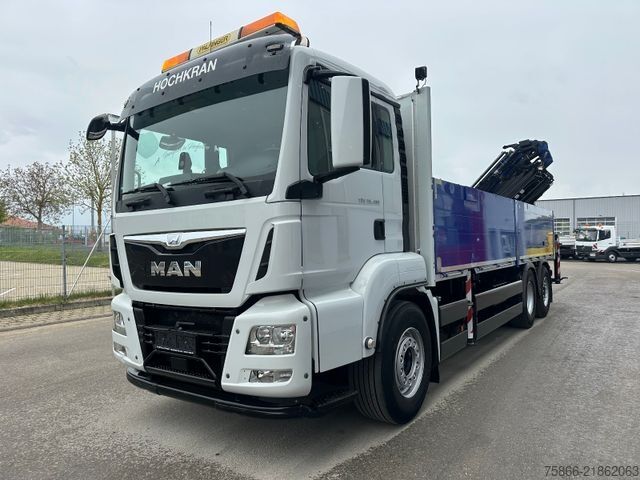 Truck mounted crane MAN 26.480 TGS BLL 6x2 Palfinger PK 34.002 SH FlyJib