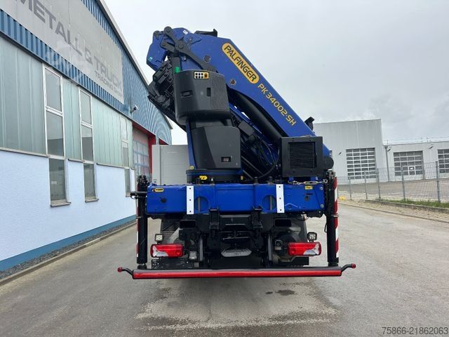 Truck mounted crane MAN 26.480 TGS BLL 6x2 Palfinger PK 34.002 SH FlyJib