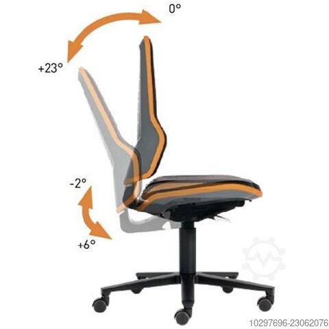 Ergonomic work swivel chair Neon, caster version - 1 piece BIMOS 