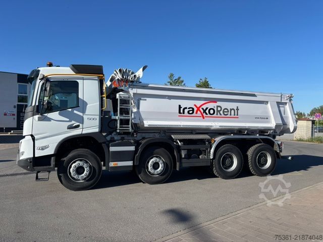 Tipper truck VOLVO FMX 500 8X4 Hinterkipper SchmitzCargobull 16,2m3