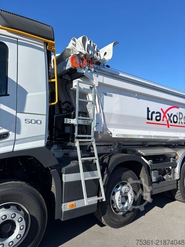 Tipper truck VOLVO FMX 500 8X4 Hinterkipper SchmitzCargobull 16,2m3
