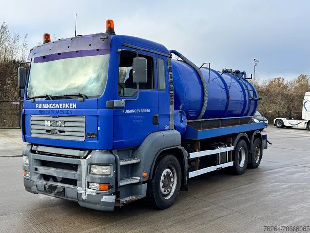 Suction vehicle MAN TGA 26.360 6X2 + IPSAM KOLKENZUIGER 13500L