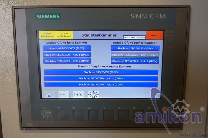 IP5X / IP6X test system RS Simulatoren STK 2000 Staubtestkammer