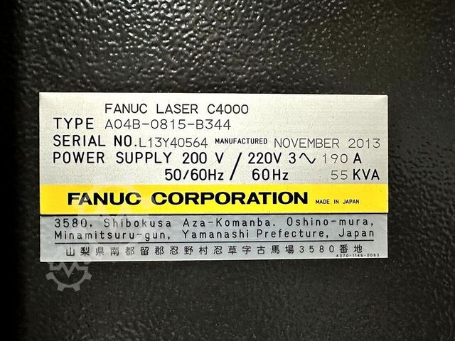 Laser cutting machine AMADA LCG3015