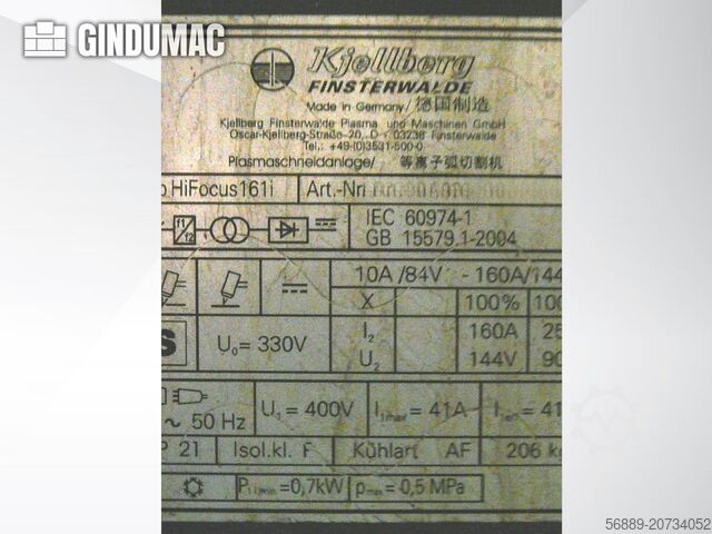 Plasma-Ausschnitt-Maschine GEPELEKTRO Phantom CNC