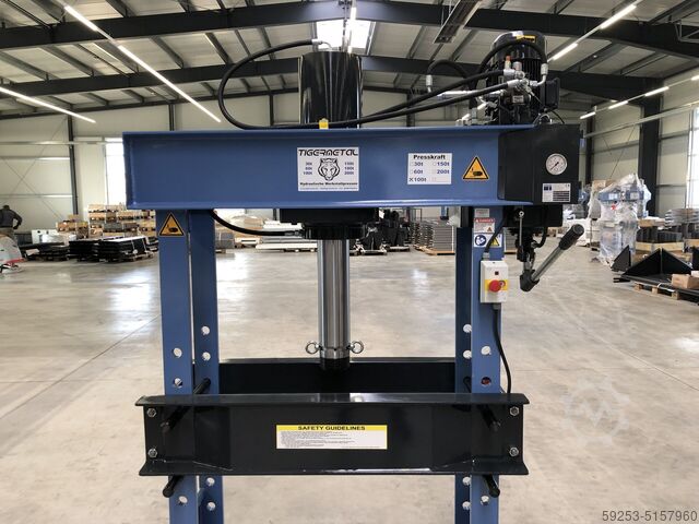 Hydraulic Press Workshop Press 150t Tigermetal Werkstattpresse 150 Tonnen WH150