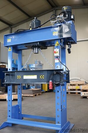 Workshop press straightening press Tigermetal Hydraulische Werkstattpresse 60 Tonnen