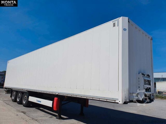 Box semitrailer KRONE Koffer Auflieger, BPW, Lochsystem, Liftachse 2x