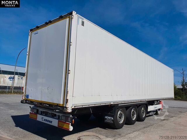 Box semitrailer KRONE Koffer Auflieger, BPW, Lochsystem, Liftachse 2x