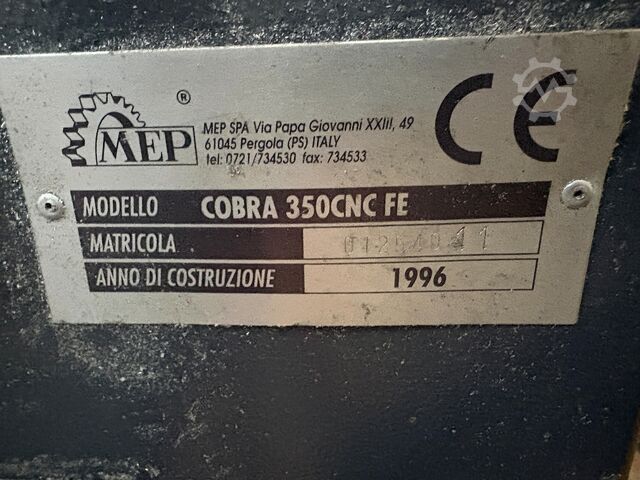 Cold saw MEP Cobra350CNC FE