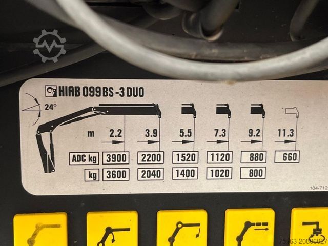 Three-sided tipper truck MERCEDES-BENZ Axor 1833 K  2-Achs Kipper Kran iferst