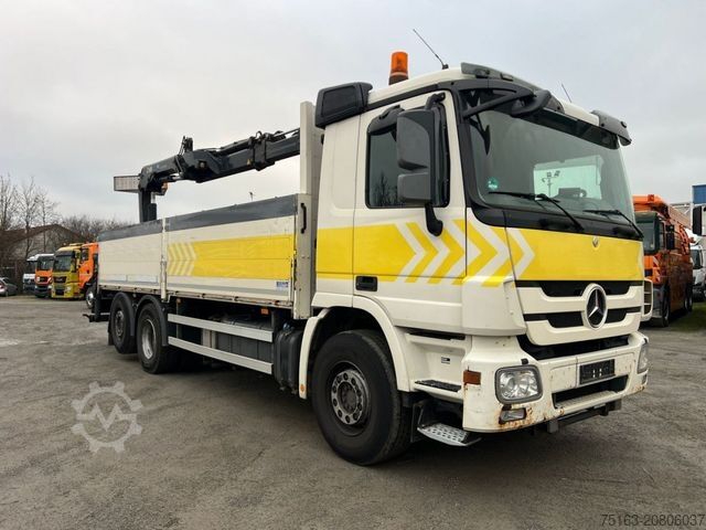 LKW mit Pritsche (offen) MERCEDES-BENZ Actros 2641 L 6x2 Pritsche Heckkran Funk