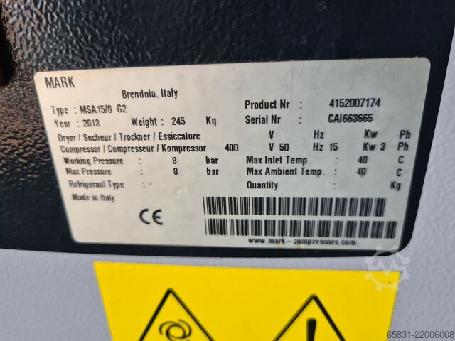Screw compressor Mark MSA 15