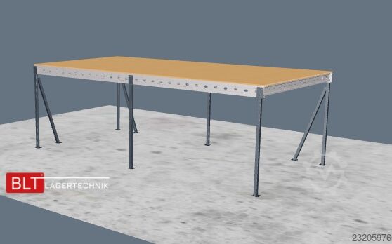 Storage platform 5x10m Lagerbühne , Belastung : 500kg/qm Unterkante: 3m ,ca. 50qm , Systembühne