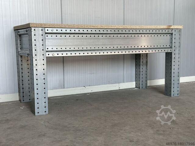 Workbench Welding table Workshop table Packtisch Werktisch Arbeitstisch Abm: 2.750 x 850 x 940 mm (BxTxH)
