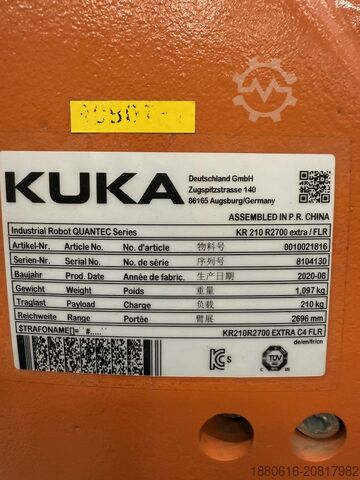 FLR – KR C4 Industrieroboter KUKA KR 210 R2700 extra