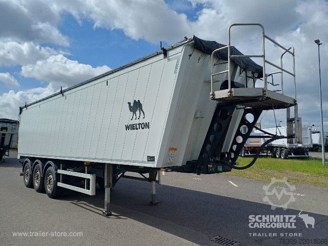 Tipper semitrailer Wielton Kipper Alukastenmulde 51m³