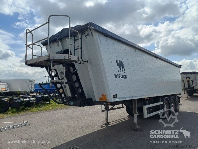 Tipper semitrailer Wielton Kipper Alukastenmulde 51m³