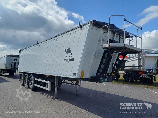 Tipper semitrailer Wielton Kipper Alukastenmulde 51m³