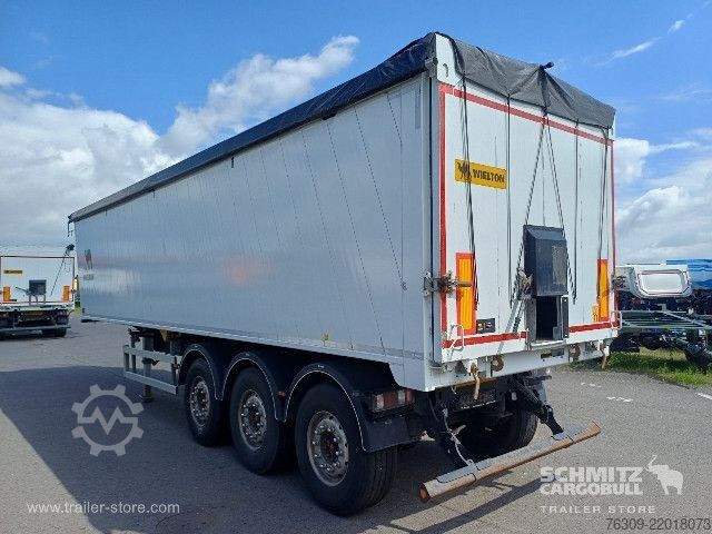Tipper semitrailer Wielton Kipper Alukastenmulde 51m³